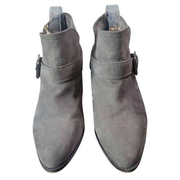 David Aaron Taupe Ankle Boots with Buckle Detail Size‎ 9- Everyday Booties - Picture 2 of 10
